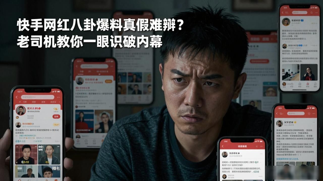 快手网红八卦爆料真假难辨？老司机教你一眼识破内幕