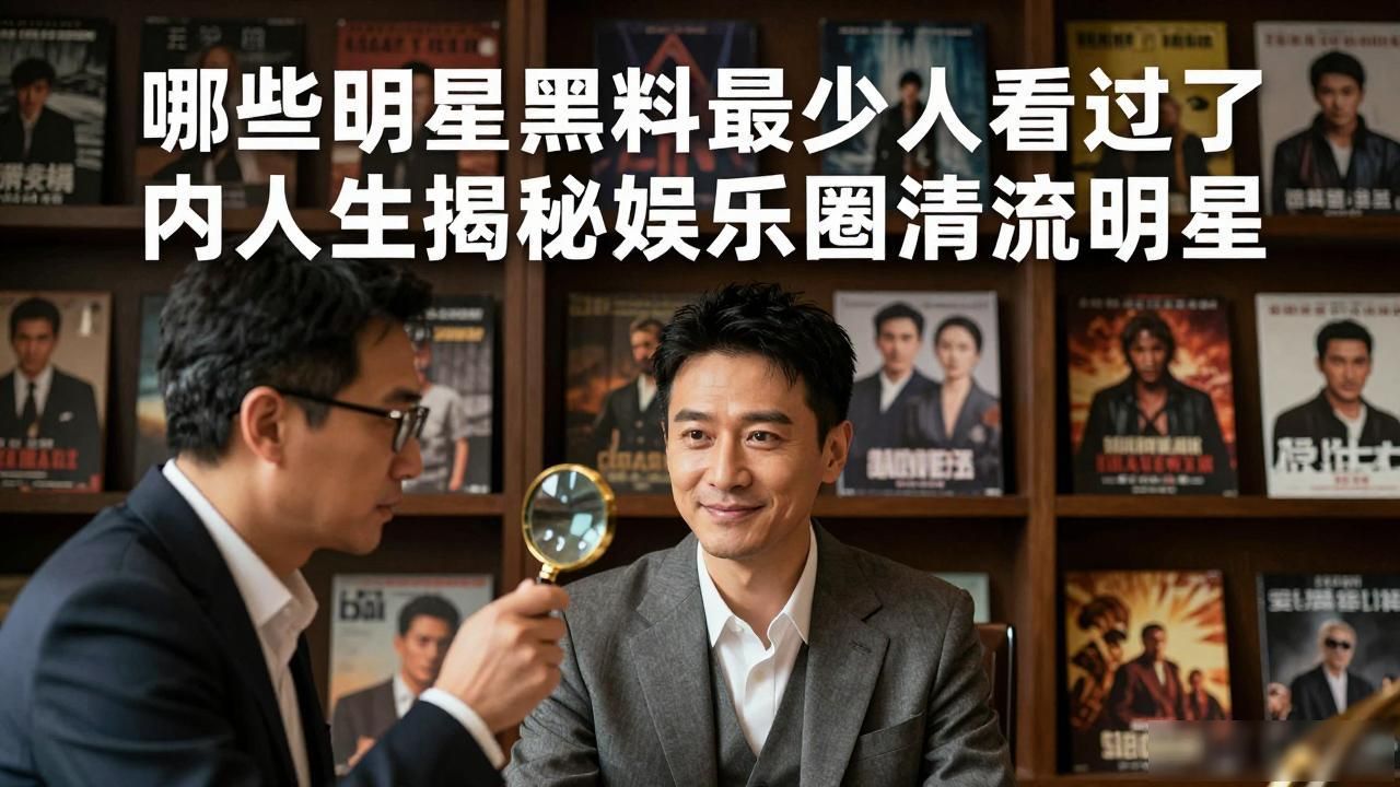 哪些明星黑料最少人看过了 内行人揭秘娱乐圈清流明星