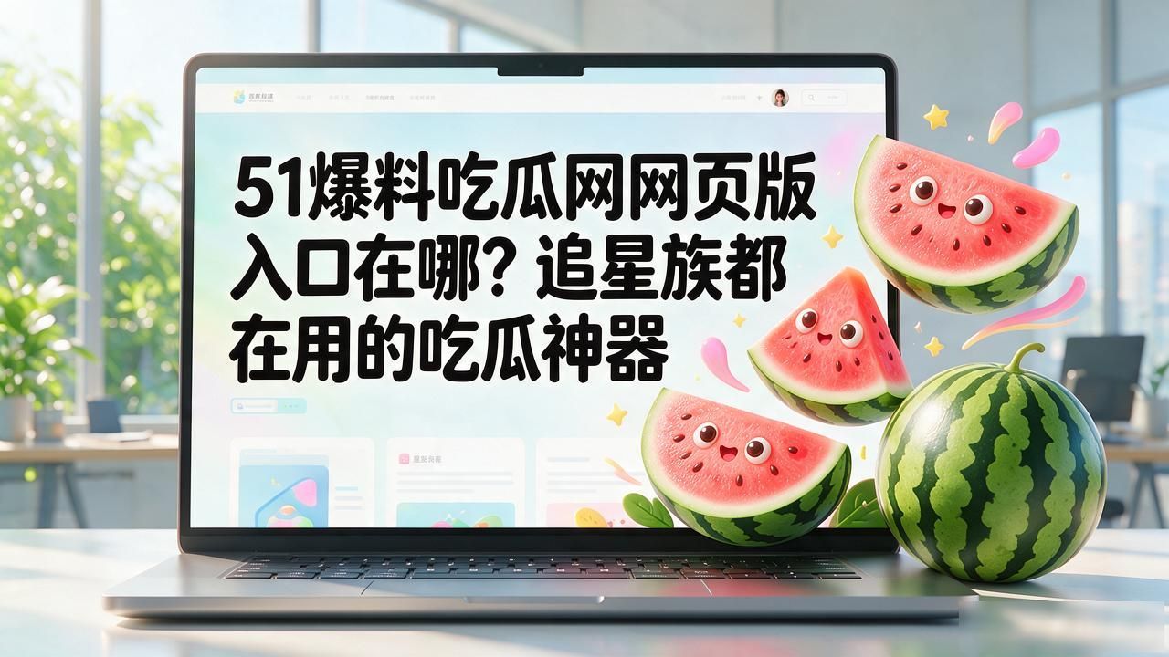 51爆料吃瓜网网页版入口在哪？追星族都在用的吃瓜神器