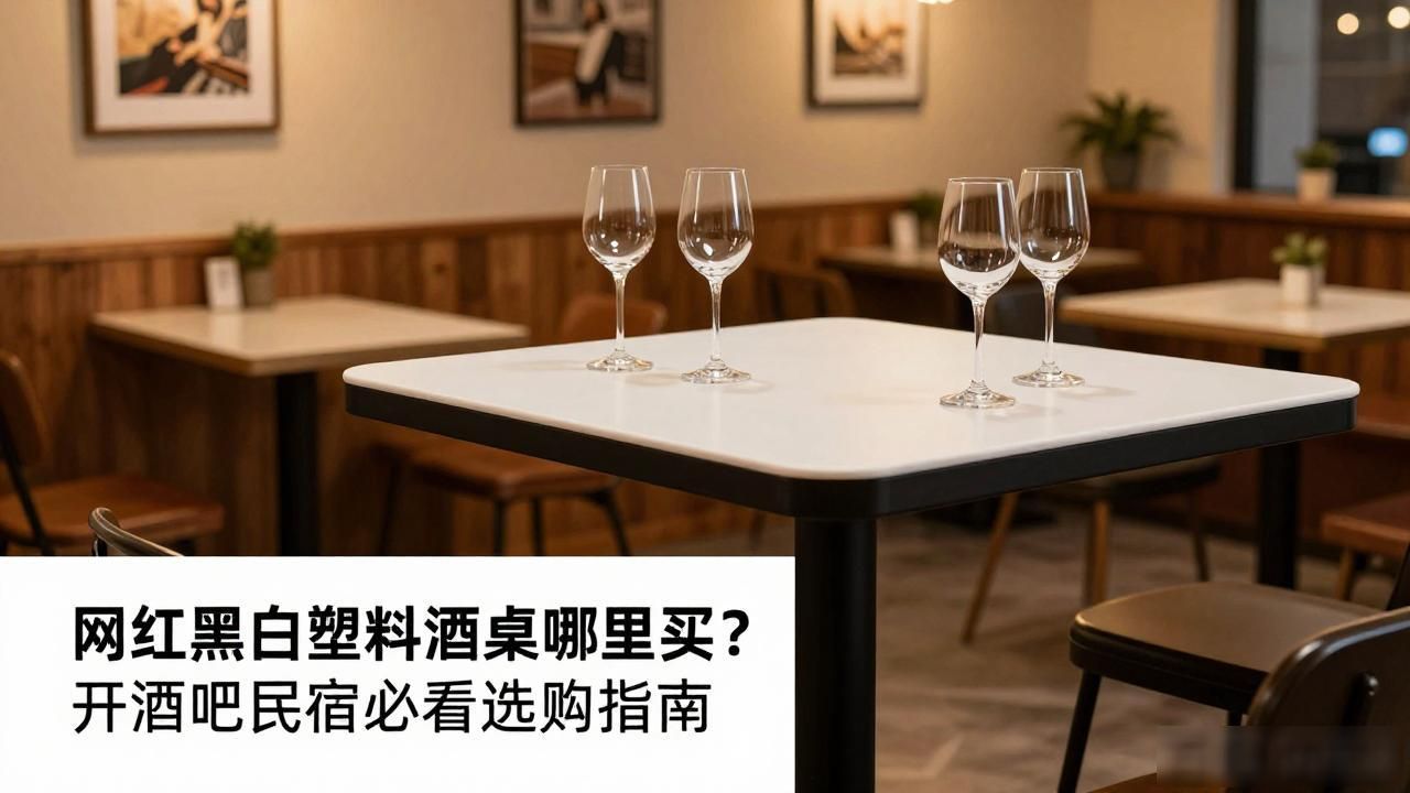 网红黑白塑料酒桌哪里买？开酒吧民宿必看选购指南